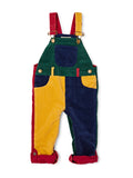 Patchwork Corduroy Overalls