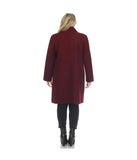 Plus Size Classic Walker Coat Burgundy