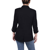 Long Sleeve Double Breasted Crepe Jacket 2