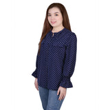 Smock Sleeve Petite Blouse