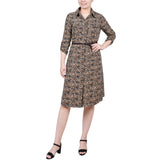 3/4 Roll Tab Sleeve Shirtdress 1