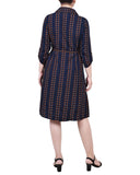 3/4 Roll Tab Sleeve Shirtdress 1