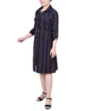 3/4 Roll Tab Sleeve Shirtdress 1