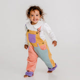 Patchwork Corduroy Overalls