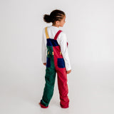 Patchwork Corduroy Overalls