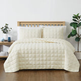 Cozy Gauze Quilt Set Ivory