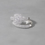 1ct TDW Diamond Halo Bridal Ring Set