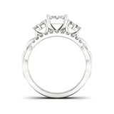 5/8ct TDW Diamond Cluster Bridal Ring Set