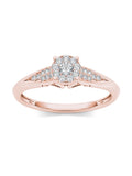 1/6ct TDW Diamond Cluster Fashion Ring