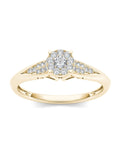 1/6ct TDW Diamond Cluster Fashion Ring