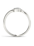 1/10ct TDW Diamond Dual Heart Bypass Ring