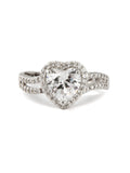 Silver Heart CZ Promise Ring