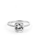 Sterling Silver 2 Carat Engagement Ring