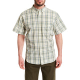 Short Sleeve Cotton Plaid Shirt