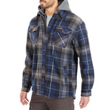 Sherpa-Lined Microfleece Shirt Jacket