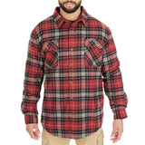 Sherpa-Lined Cotton Flannel Shirt Jacket