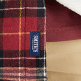 Sherpa-Lined Cotton Flannel Shirt Jacket