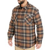 Sherpa-Lined Cotton Flannel Shirt Jacket