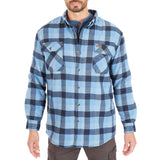 Sherpa-Lined Cotton Flannel Shirt Jacket