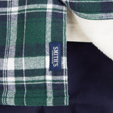 Sherpa-Lined Cotton Flannel Shirt Jacket