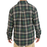 Sherpa-Lined Cotton Flannel Shirt Jacket