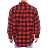 Sherpa-Lined Cotton Flannel Shirt Jacket