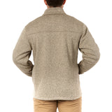 Sherpa-Lined Sweater Fleece Full Zip Jacket