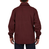 Sherpa-Lined Heather Thermal Shirt Jacket