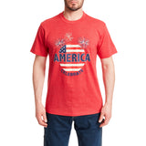 Short Sleeve Crew Neck Patriotic Tee-Shirt - Celebrate