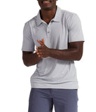 BloqUV Men's UPF 50+ Sun Protection Short Sleeve Polo Shirt