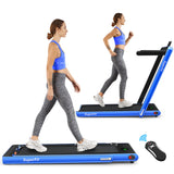 2.25 Horsepower 2 in 1 Folding Treadmill with  APPSpeaker Remote Control