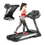 4.75 Horsepower Electric Folding Treadmill with APP Auto Incline Preset Programs Speakers