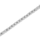 Sterling-Silver-4MM-Rd-CZ-Tennis-Bracelet-7-inch-Clear stone-2