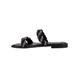 Ninety Union Sunny Multi Straps Rhinestone Flat Sandal