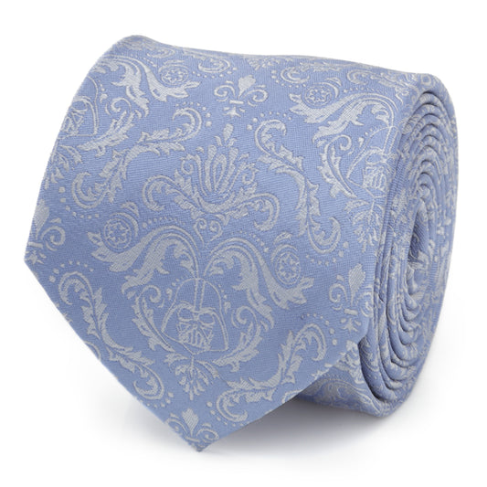 Damask-Darth-Vader-Blue-Mens-Tie-Blue-1