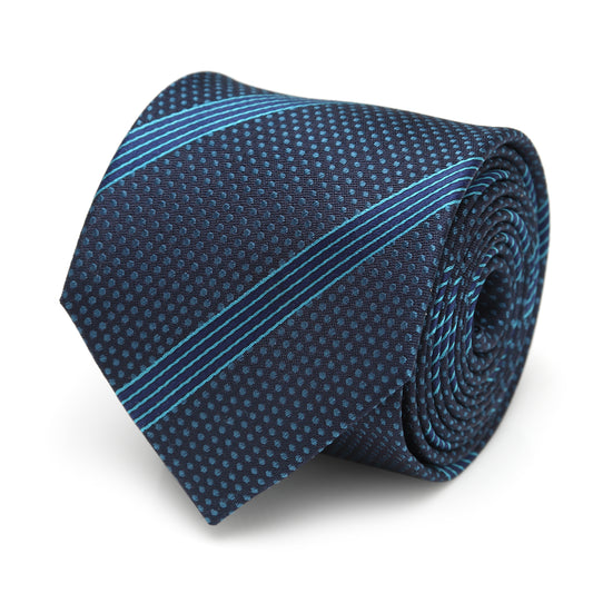 Millennium-Falcon-Stripe-Mens-Tie-Blue-1