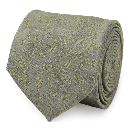 Yoda-Paisley-Sage-Green-Silk-Mens-Tie-1