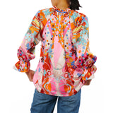 Faustina Abstract Print Popover Top