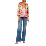 Faustina Abstract Print Popover Top