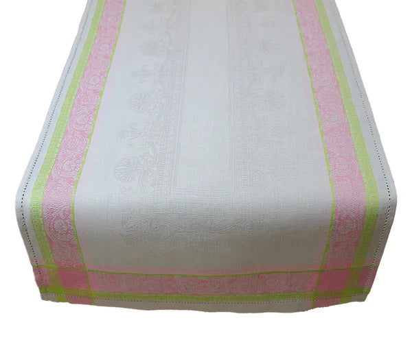 Cleopatra Linen Table Runner Pink