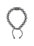 Stainless Steel Hematite Bead Bolo Bracelet