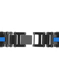 Black & Blue Ip Stainless Steel Bracelet