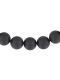 Stainless Steel Matte Onyx Bead Bolo Bracelet