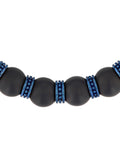 Stainless Steel Matte Onyx Bead Bolo Bracelet