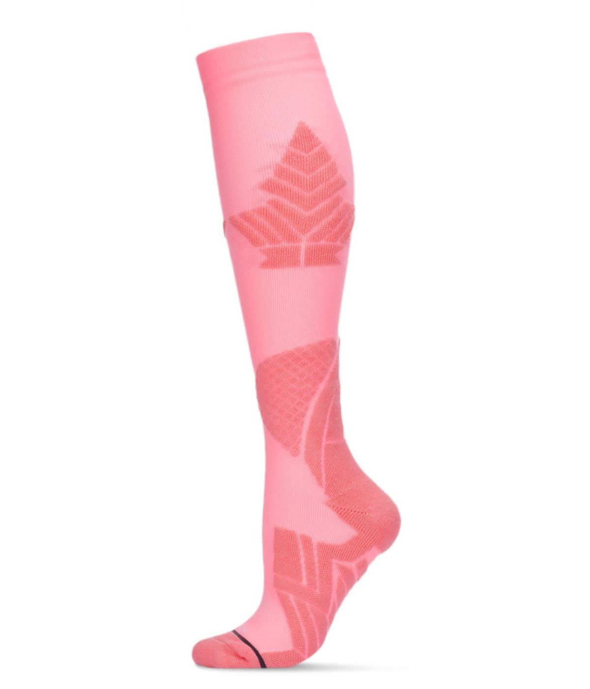 Women's Ultra Tech Performance Knee High Nylon Blend Moderate Compression Socks Electric Pink