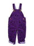 Heart Print Corduroy Overalls