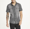  Brooklyn Laundry Men's Short Sleeve Stretch Denim Shirt