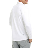 BloqUV Men's UPF 50+ Sun Protection Collared Long Sleeve Polo-2X-White-2