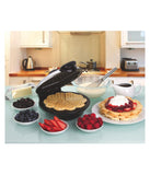 Heart Shaped Waffle Maker with Eco Friendly Non-Stick Ceramic Coating Black