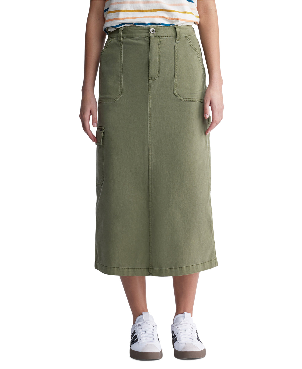 MATILDE TWILL MAXI CARGO SKIRT